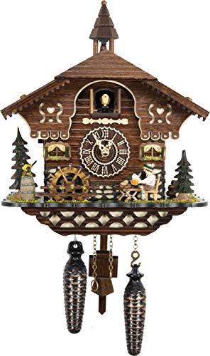 Cuckoo-Palace German Cuckoo Clock for Living Room with Quartz Movement 10.3 Inches High Black Forest Clock  
Cuckoo-Pala