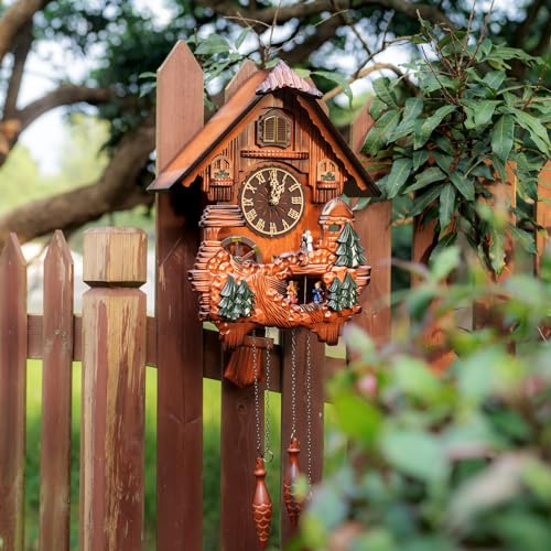 Handcrafted Ninefish Cuckoo Clock for Home Decor
| Dancing Figures Ninefish Cuckoo Clock for Living Room
| Handmade Nin