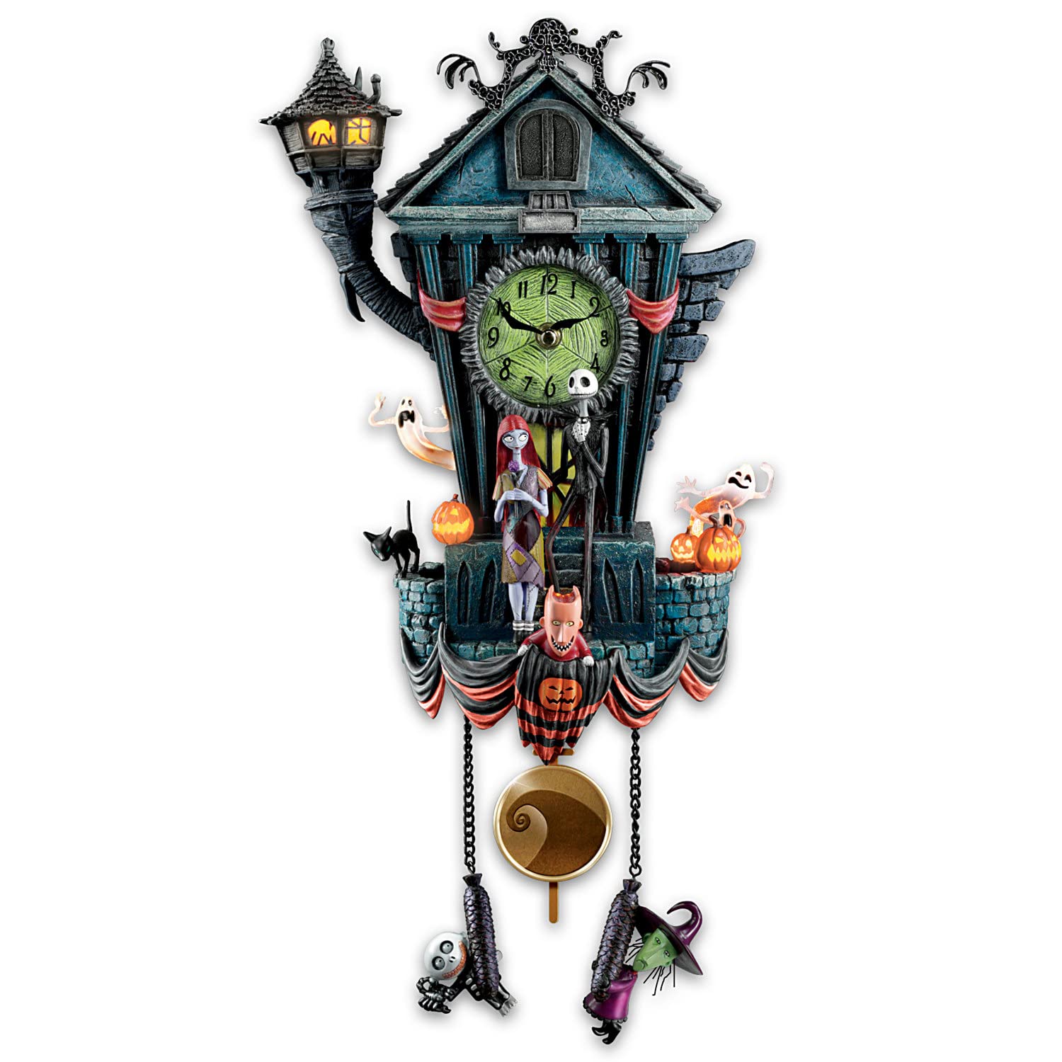 The Bradford Exchange Nightmare Before Christmas Cuckoo Clock - Limited Edition, Musical, Light-Up, 21 Inches
| The Bra