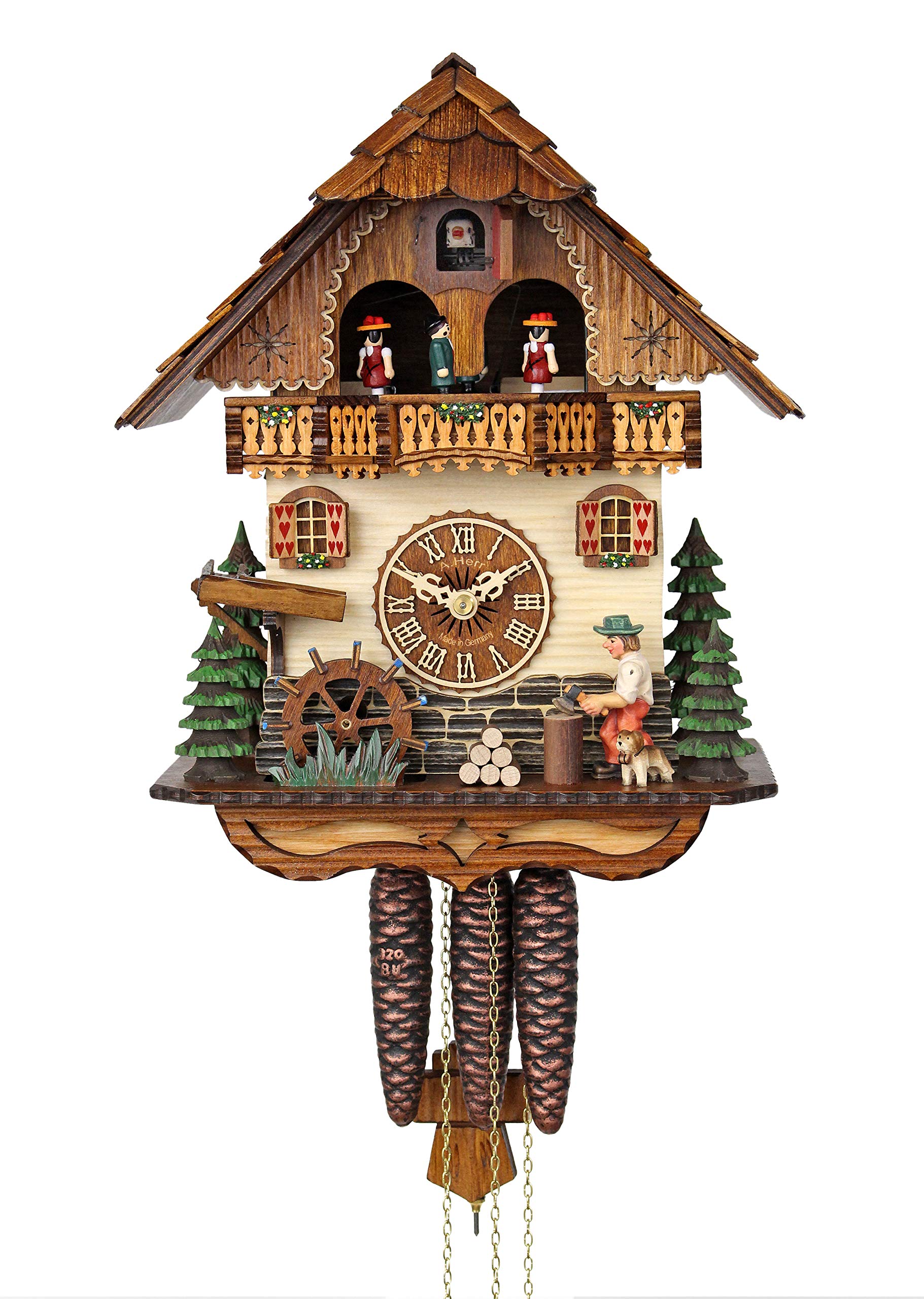 Cuckoo Clock for Wood Chopper Enthusiasts - Unique Custom Wood Design
| Cuckoo Clock with Busy Wood Chopper Animation -